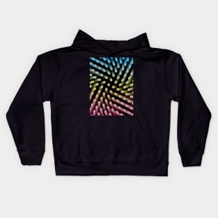 Geometric Swirl #1 - Repeat Pattern Modular Synth Art Kids Hoodie